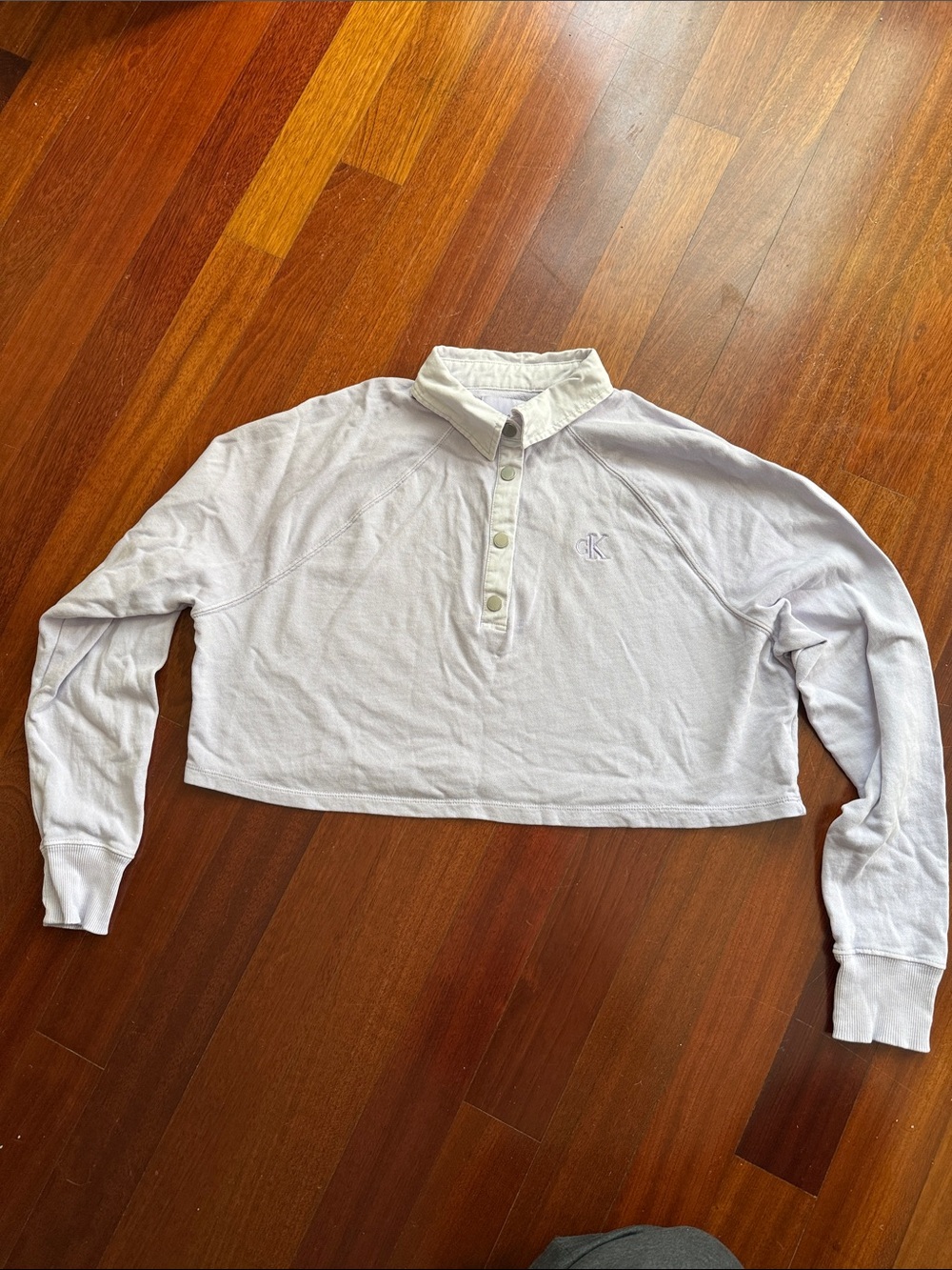 Calvin Klein Lilac Cropped Polo